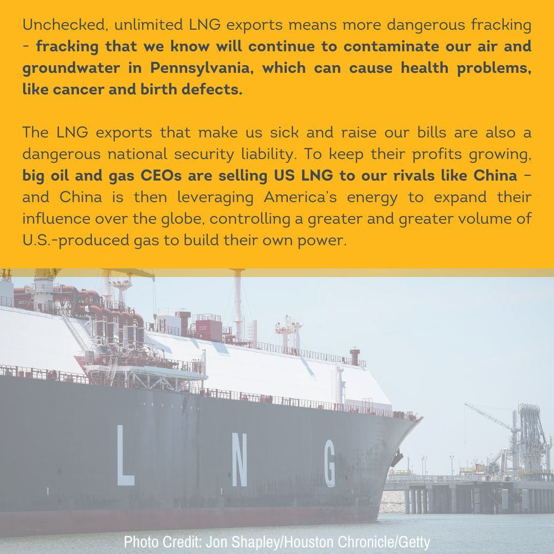 bcmac_'s tweet photo. Pennsylvanians shouldn’t have to pay more for electricity or suffer from health risks caused by LNG exports. 💡❌ Let’s protect our communities and climate by stopping these dangerous projects. Submit your public comment TODAY: https://t.co/P9PIeIJU8O  #EyesOnPollution https://t.co/iAvfCmNJ6j