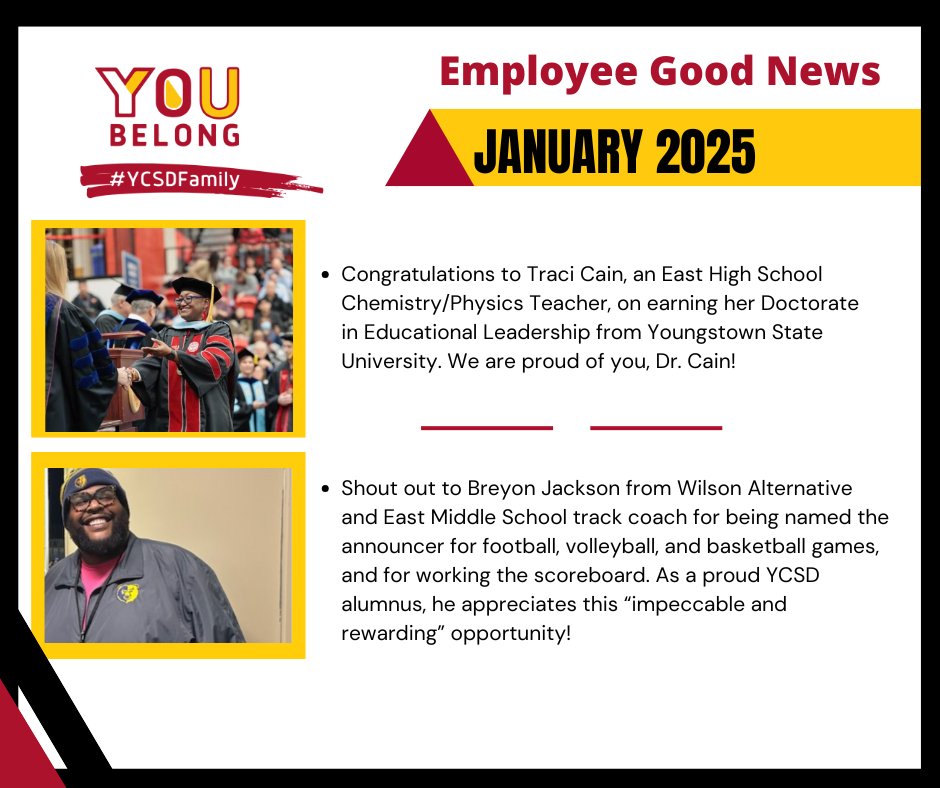 YtownSchools's tweet photo. In addition to always advocating for our scholars, we also love sharing Good News about our amazing teachers and staff, too! Please join us in recognizing our amazing team! https://t.co/2R0kBoL0NG