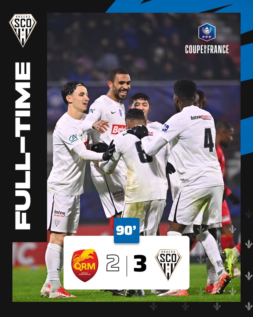⏱ 90'

⏹️ We're through to the round of 16! 🔥

The job has been done and we reach the round of 16 of the Coupe de France 🙌

Thank you to <a href="/QRM/">QRM 🐆</a> for hosting. Good luck for your season 🤝