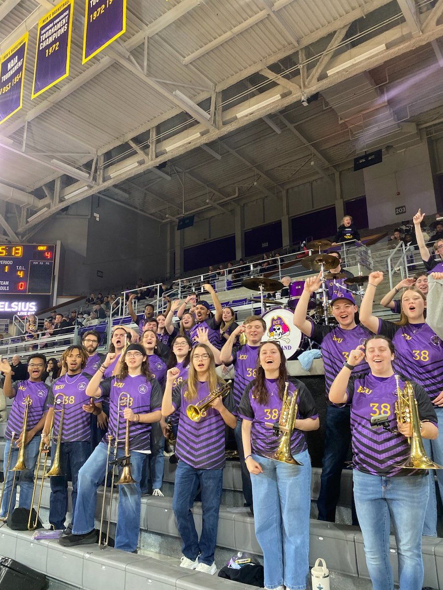 ECU Marching Pirates (@ecuband) on Twitter photo How awesome does our pep band look in these new jerseys? The number 38 pays homage to the first year of athletic bands at ECU! Come to a <a href="/ECUWBB/">East Carolina Women’s Basketball</a> or <a href="/ecubasketball/">East Carolina Men’s Basketball</a> game and see us! How awesome does our pep band look in these new jerseys? The number 38 pays homage to the first year of athletic bands at ECU! Come to a <a href="/ECUWBB/">East Carolina Women’s Basketball</a> or <a href="/ecubasketball/">East Carolina Men’s Basketball</a> game and see us!