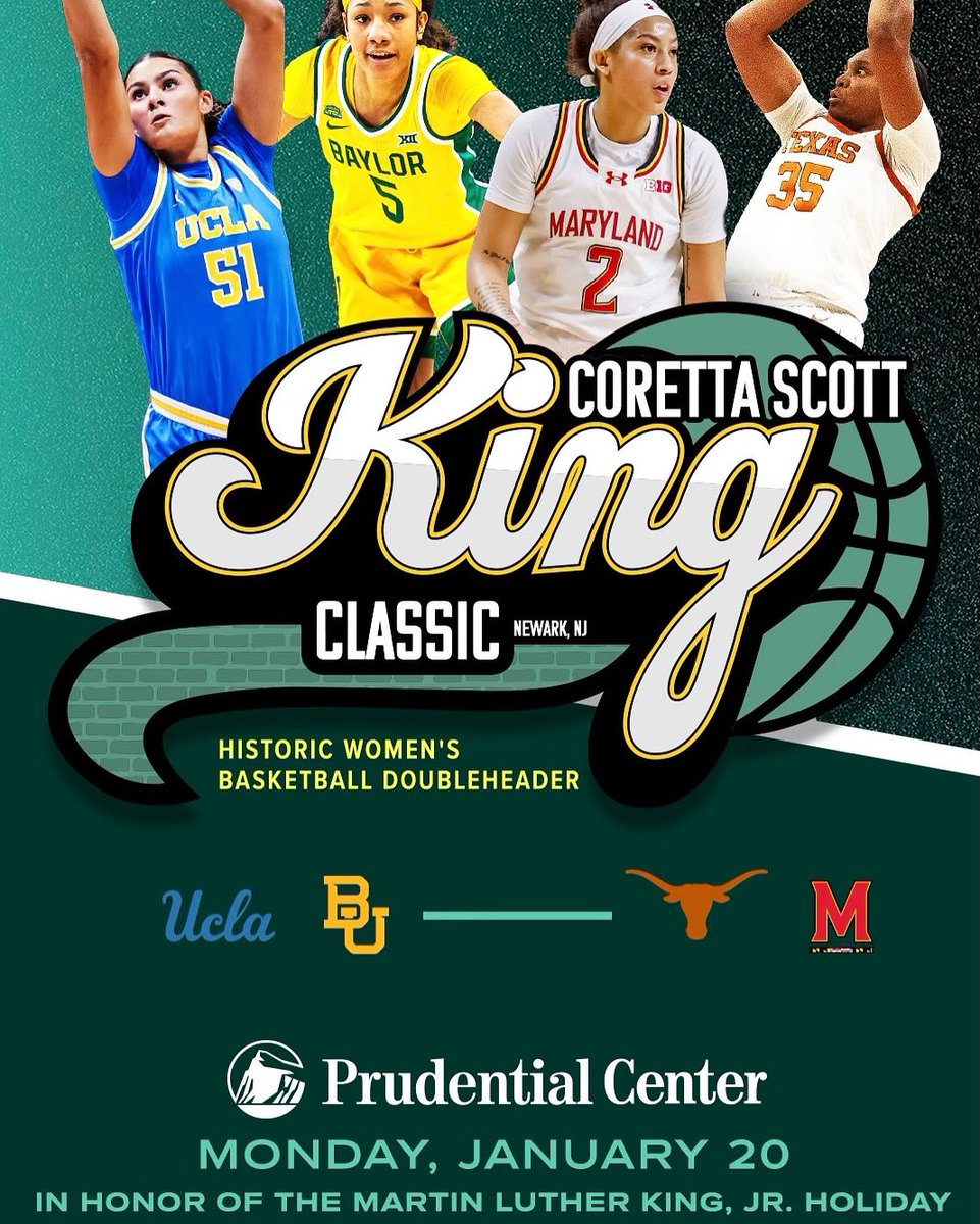 In support of the legacy of Martin Luther King Jr. and Coretta Scott King, check out this marquee event at @Prucenter on Monday, January 20. @thekingcenter @prucenter @knightsraritan