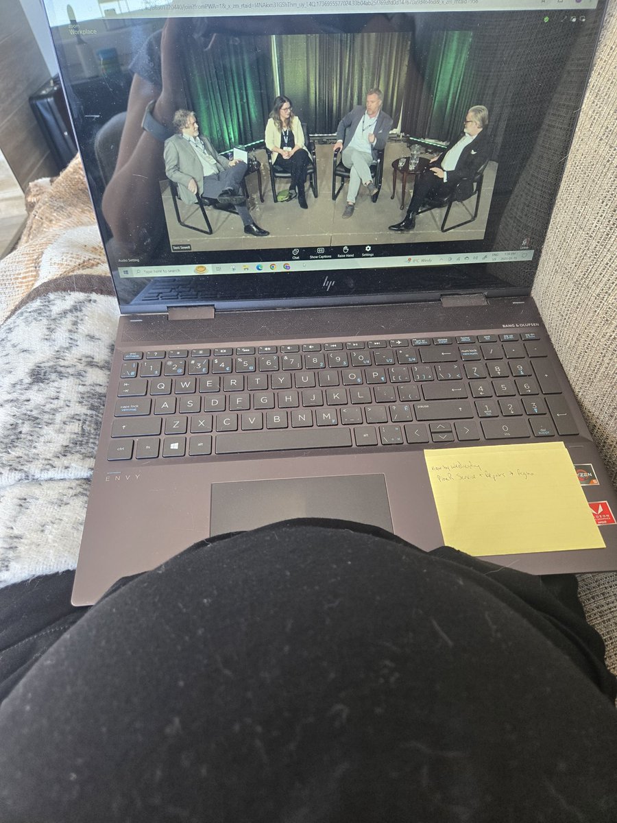 Baby had some other ideas about me going to #SaskCropsForum and I wish I could have been in-person for <a href="/CurseOfPolitics/">Curse of Politics</a>, but grateful <a href="/saskcrops/">SaskCrops</a> still had a virtual option! 
With any luck, I'll be in the seats for some great talks at <a href="/MBAgDays/">Manitoba Ag Days</a> next week!