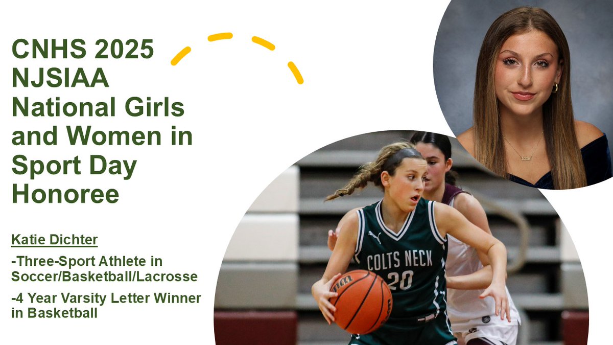 Congratulations to the CNHS 2025 <a href="/NJSIAA/">NJSIAA</a>  representative for National Girls and Women in Sports Day: Katie Dichter! Katie was honored this past Sunday at Rutgers and will also attend the Shore Conference event on 2/18!  #CougarPride #CNHSSports #LeadHerForward #NGWSD