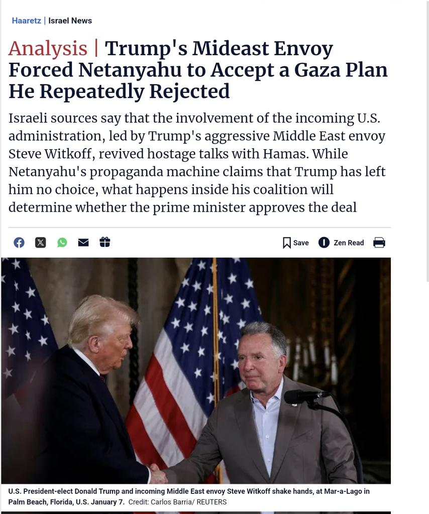 Biden trying to claim credit for this – unbelievable audacity.

For the past year his administration refused to pressure Netanyahu, while gaslighting everyone about how it couldn't be done.