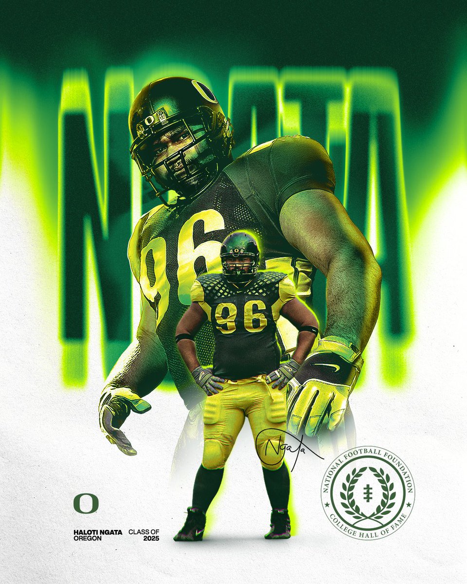 Oregon Football (@oregonfootball) on Twitter photo Forever a legend.
Haloti Ngata will be inducted into the College Football Hall of Fame as a member of the Class of 2025!
<a href="/Haloti_Ngata92/">Haloti Ngata</a> x <a href="/NFFNetwork/">National Football Foundation</a>
#GoDucks Forever a legend.
Haloti Ngata will be inducted into the College Football Hall of Fame as a member of the Class of 2025!
<a href="/Haloti_Ngata92/">Haloti Ngata</a> x <a href="/NFFNetwork/">National Football Foundation</a>
#GoDucks
