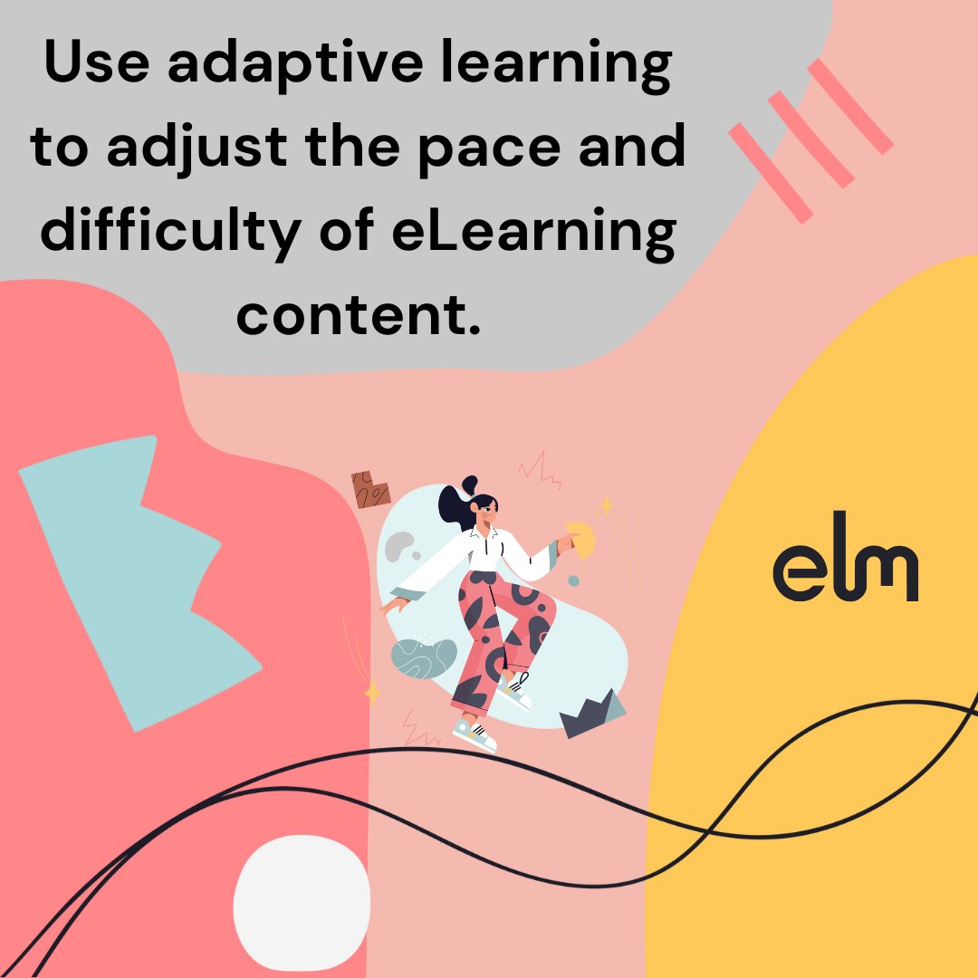 Use adaptive learning to adjust the pace and difficulty of eLearning content to match individual learner's needs. #eLearning #InstructionalDesign

hubs.la/Q02_VLy20