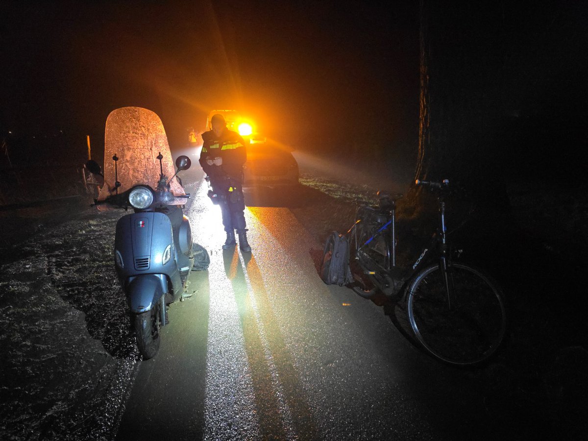 Fietser laat scooterrijdster gewond achter