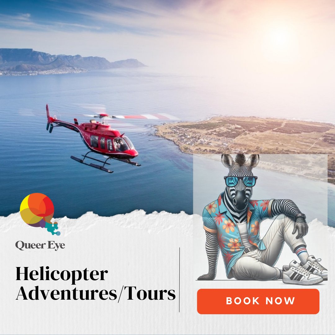 QUEER EYE TOURS - Elevate your experience with one of our Helicopter Packages - See our Beautiful City from above!... 💯🚁

Try the 12 min Hopper ride for your "sneak peek" of our Beautiful City from above! 👀🌅

queereyetours.com/trip/elevate-y…

CAPE TOWN / SOUTH AFRICA / AFRICA
