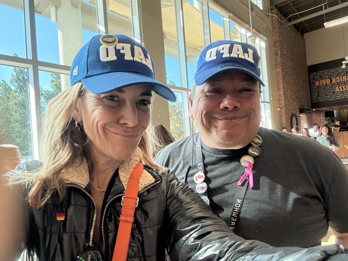 KaraHenderson's tweet photo. Paul liked my hat. Paul had to work. Paul couldn’t go to game. Paul is season ticket holder. Paul has new hat. Paul has new friend. #GoRams #GoPaul https://t.co/320TFEdPAC