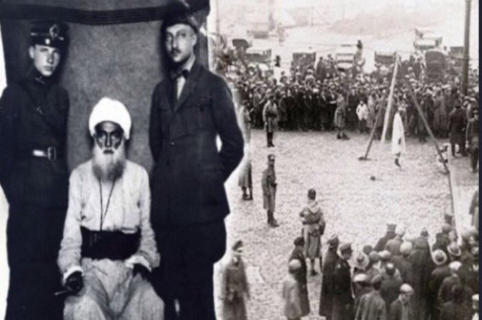 _umbertoeco__'s tweet photo. Mahkemede Şeyh Saide hakim sorar:

- Neden isyan ettin

Cevap;

- Din elden gidiyordu.

Hakim; 

-İstanbul 5 yıl boyunca İngiliz, Fransız ve İtalyan işgali altında kaldı, o zaman neredeydin ?

Cevap: YOK!

Hain Şeyh Said'in torunları aynı yolda devam ediyorlar!

⛳️UYAN MİLLET! https://t.co/nOwzfwtvx8
