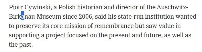 arabhryurts's tweet photo. You also misspelled Birkenau and Cywiński. https://t.co/5apQXOSPQw