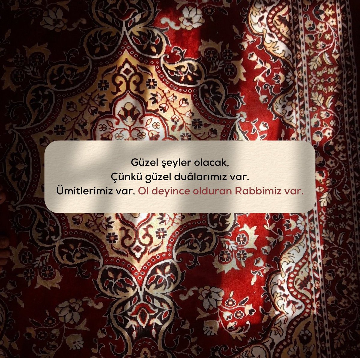 • Bir sabah gelecek kardan Aydınlık .."