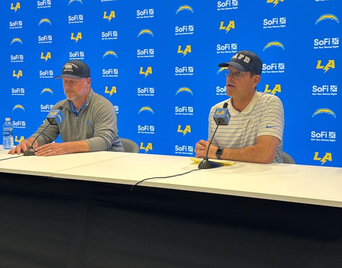 Jim Harbaugh on Justin Herbert :“We did him a disservice. Didn’t put him in the position to be successful.” 

GM Joe Hortiz brought up qbs who struggled in postseason, including Lamar Jackson and Peyton Manning: “They’re gonna roll me outta here before they roll him out of here.“
