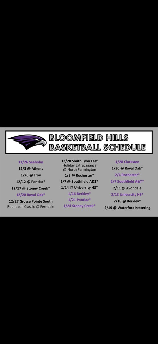 Bloomfield Hills High School Boys Basketball tweet media