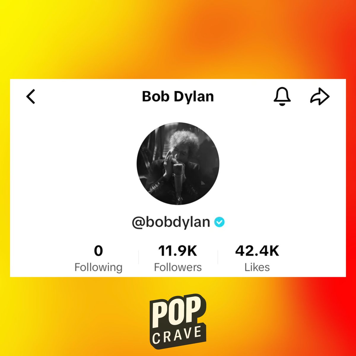 Bob Dylan has joined TikTok.