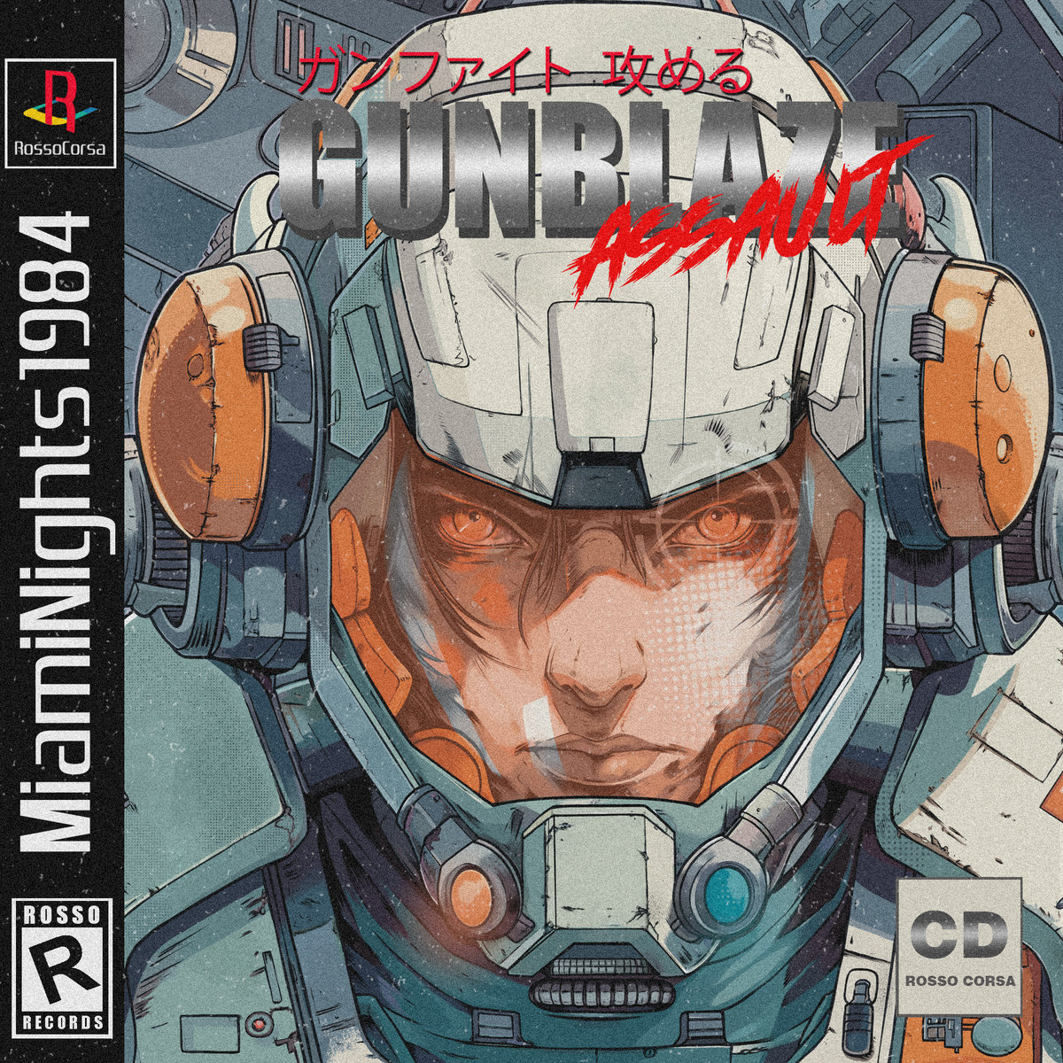 neonarcadegrant's tweet photo. Gunblaze Assault, the latest from @MiamiNights1984 dropped today, and it's the perfect soundtrack to weaving your way through a deadly curtain of high-caliber enemy fire in a mech STG that never existed, but really needs to. 

Summoning the style of 90s video game soundtrack legends like Yuzo Koshiro and Hyakutaro Tsukumo, MN84 has forged a concept album that could easily be mistaken for the actual score to the lost Mega-CD sequel to MUSHA Aleste. From the title screen stinger to the game over melody, even the menu screen music bumpers are somehow intact here, blending both retrogaming and retrosynth into a seamless package. 

As an album, Gunblaze Assault keeps itself short and sweet while at no time deviating from the stated mission of creating an intense OST for a lost Japanese mech-based shump. While I'm sure they'll be some who consider this theme to be more of a gimmick than an fully-realized Synthwave album, MN84's ironclad adherence to a solid concept, right down to the sublime album art and promo material, is *exactly* the kind of unwavering creative vision that we need to rescue a genre currently adrift in a vast sea of indistinguishable laser grids and neon sunsets. 

I've been ranting for years that Synthwave is the perfect scene for hardcore concept albums outside of the nostalgia trap of "Wasn't the 80s cool?", and listening to Gunblaze Assault confirms the fact that this fully armored synth attack is precisely the type of robot hero we need. 🤖

Lock, load, and listen now: 
https://t.co/8xGJ46A7m4