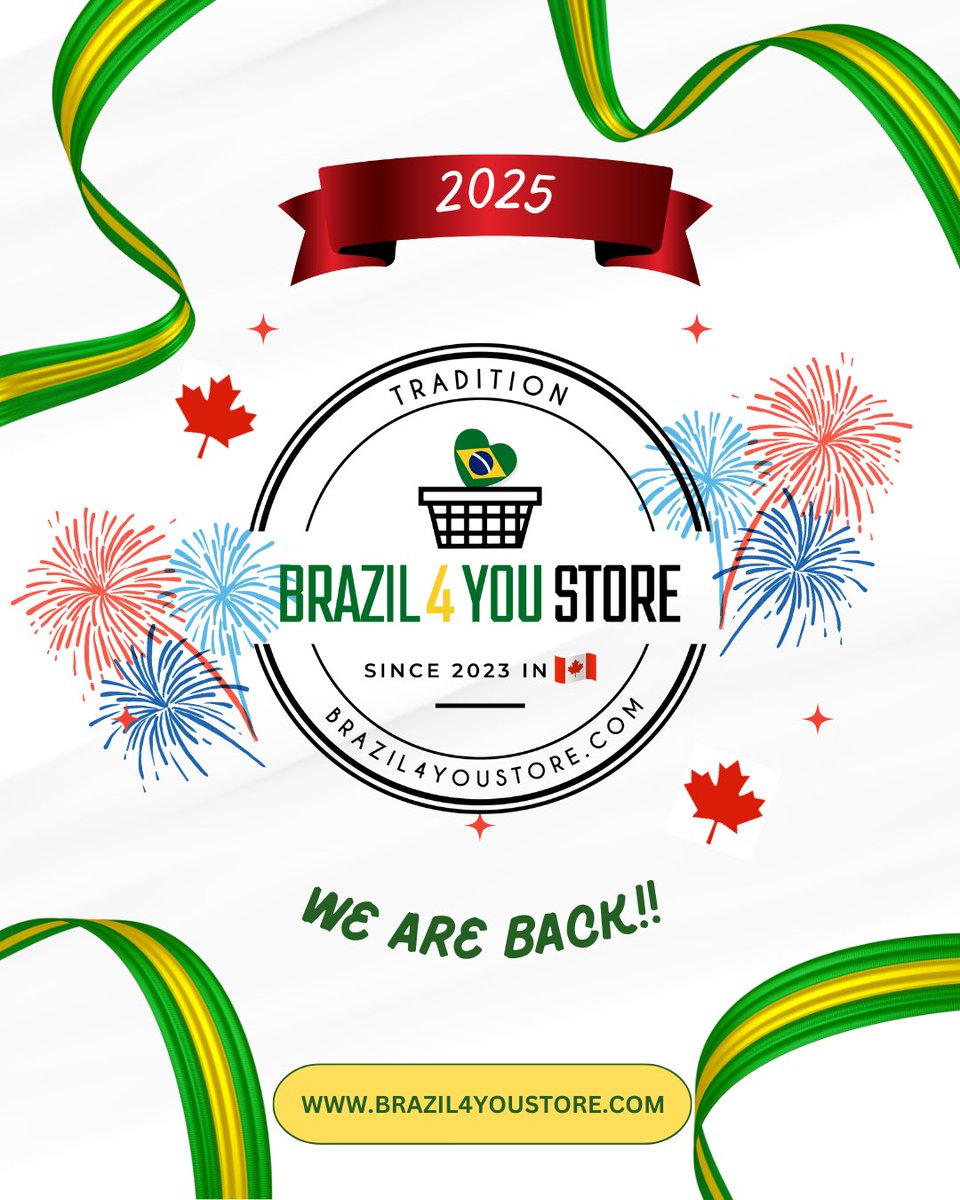 Brazil4youStore's tweet photo. We are back from the holidays and delivering!! Go to our website and get your orders in. This week's delivery schedule is below. https://t.co/mNhMHY82az
#brazil4youStore #happy2025Canada #brazilianproducts #braziliansinCanada #brazilianfood #brasileirosnocanada https://t.co/1kTHuqwIYg