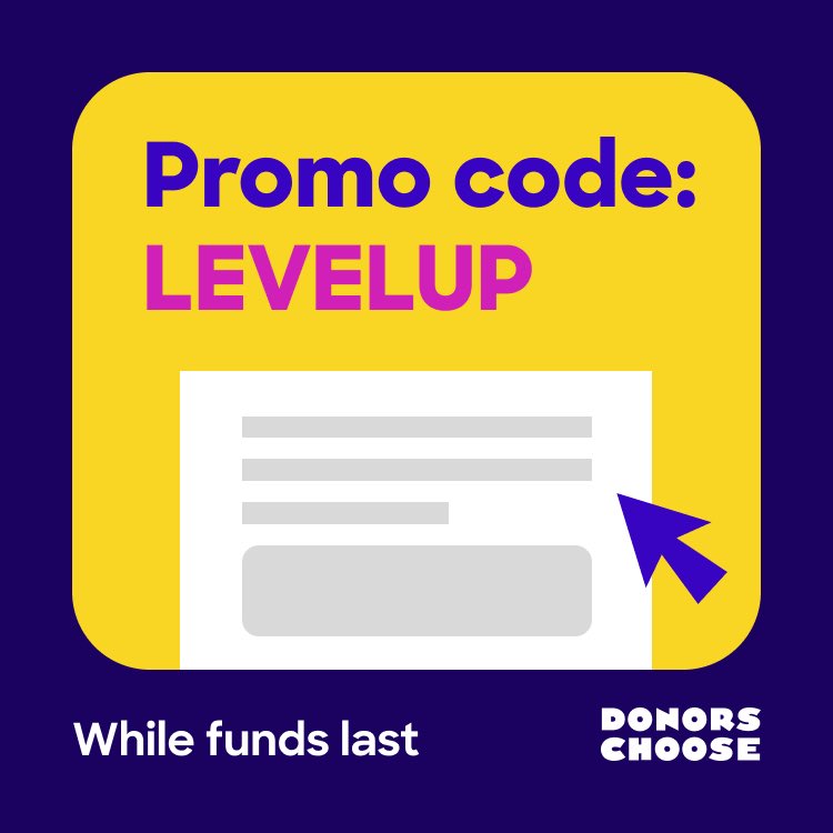 MsHeatherDunbar's tweet photo. Use code LEVELUP for 2x the donation! https://t.co/b0Zlm0tgnT