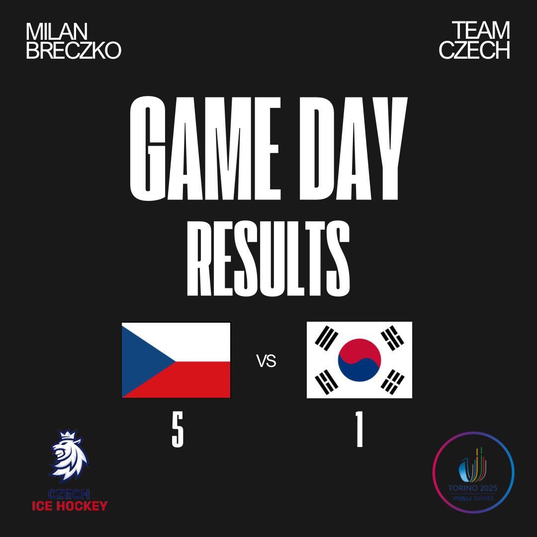 Midland_Hockey's tweet photo. Team Czech took the win in today's game against Team Korea!
Milan took an assist as well! Keep up the great work!🔥
#midlanduniversity #teamczech
#worlduniversitygames2025 https://t.co/iZ3xGOhEJO