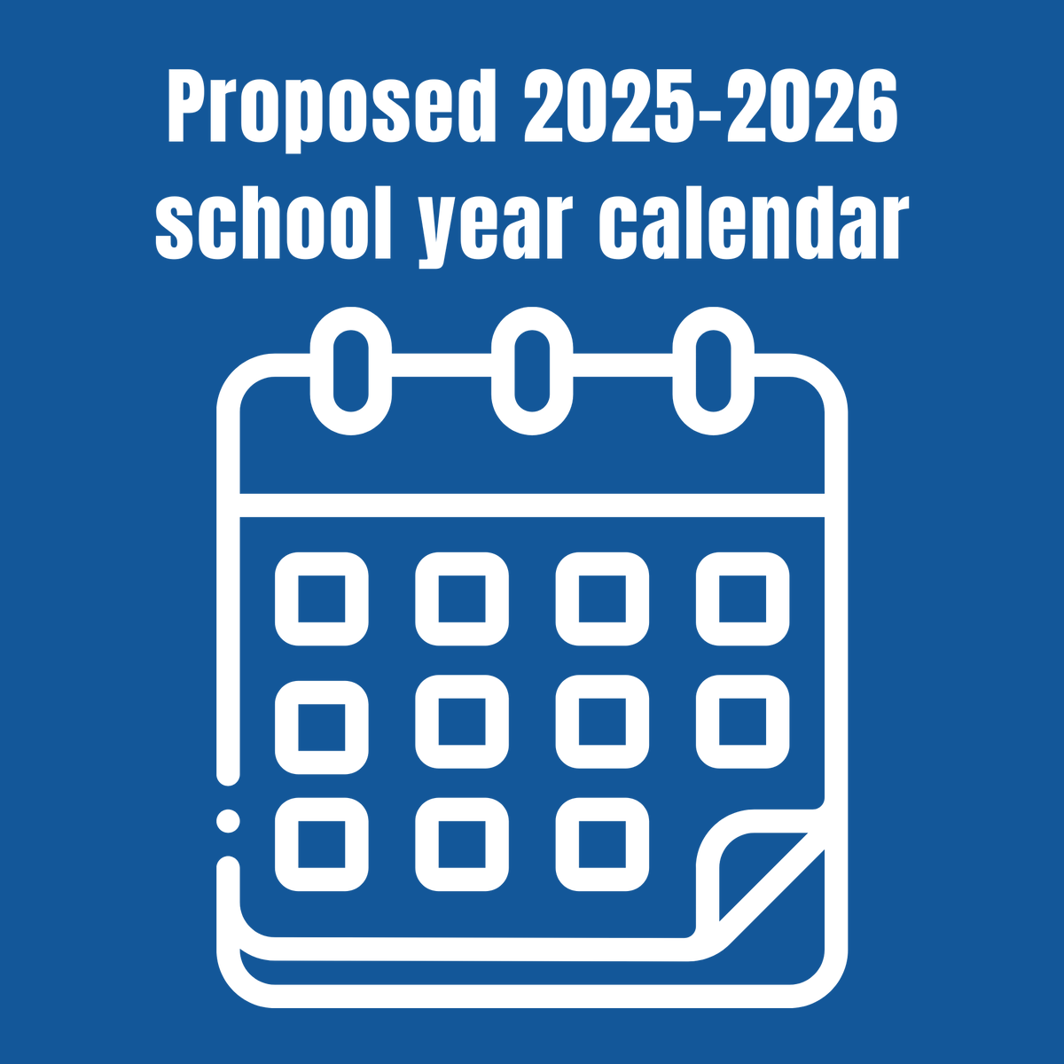 We want your feedback on the proposed 2025-2026 school year calendar! 

Let us know what you think by completing the survey: tldsb.ca/calendar

Deadline to submit feedback is February 7.