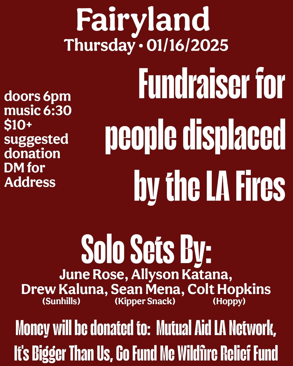 allysonkatana's tweet photo. hey y'all I'm having a benefit at my place tomorrow, this is my first solo set in a really long time and I'm feeling a wee bit nervous. anyways dm me for the address, or if you can't come but still wanna donate just lmk. https://t.co/RHYNE4HhYt