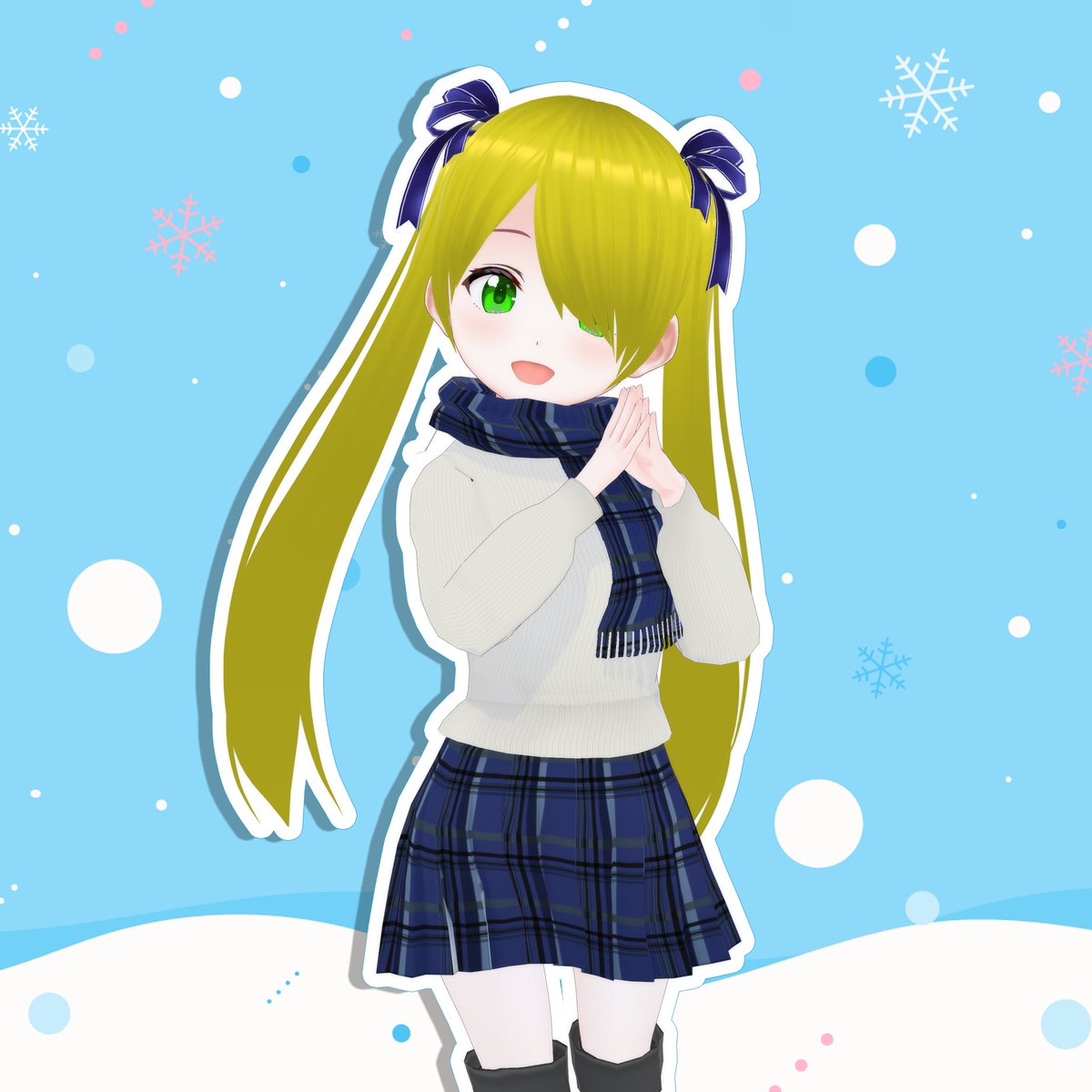 uniuni3_dayo's tweet photo. 今回の配信のお衣装はこちら、冬のおでかけもおしゃれにしたい、チェック柄のコーデ♪

#nfield
#VRoidファッション https://t.co/4FVLoBlLz9