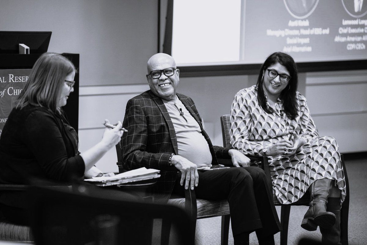 Head of ESG and Social Impact Aarti Kotak took the stage at the Association for Enterprise Opportunity’s Regional Councils Convening at the <a href="/ChicagoFed/">ChicagoFed</a>. Alongside Lenwood Long Sr., Chief Executive Officer of the <a href="/aaacdfi/">aaacdfi</a>, Aarti shared her thoughts on how small businesses can