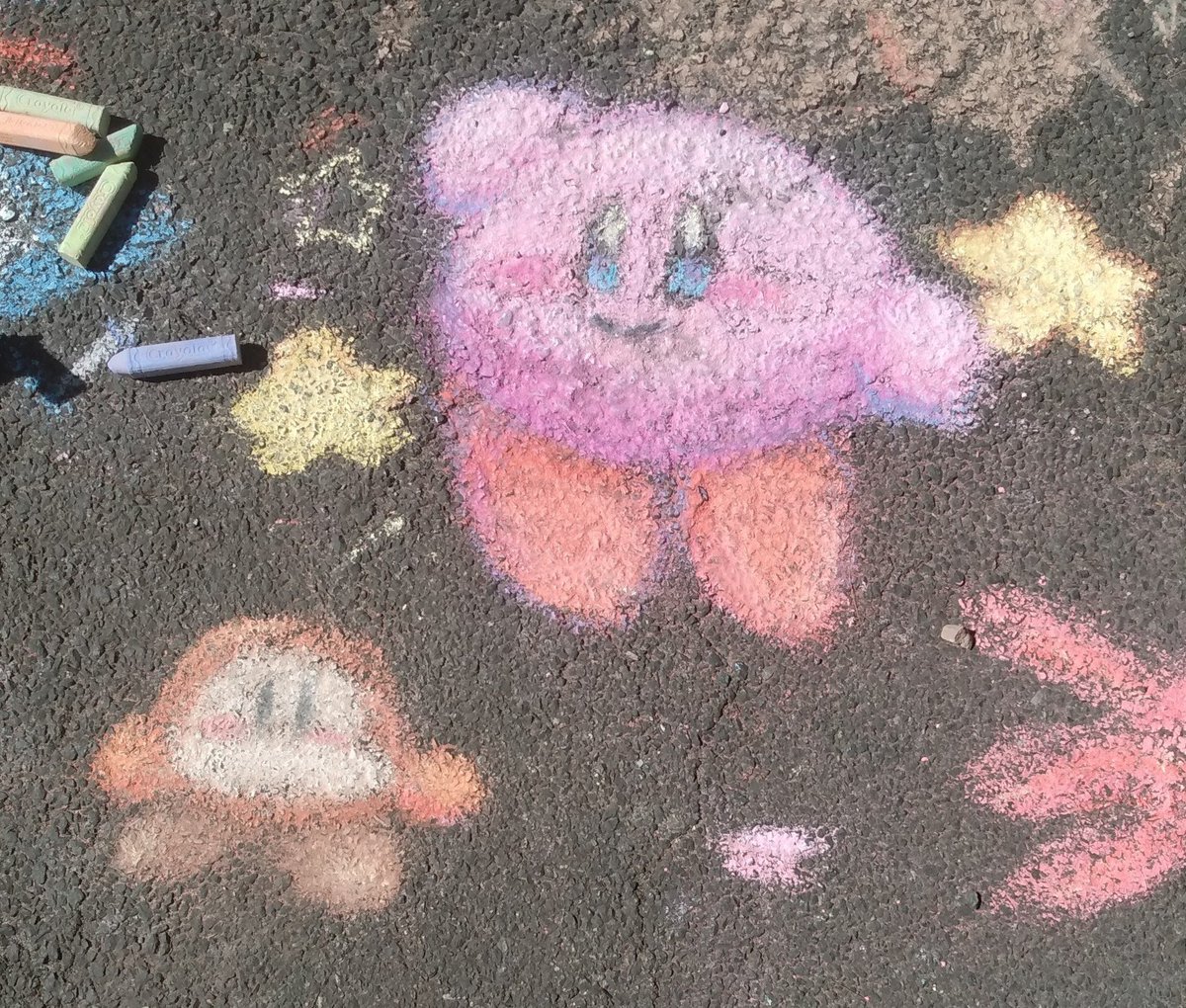 lovesickdoe's tweet photo. chalk doodles https://t.co/Fu28It4b3V
