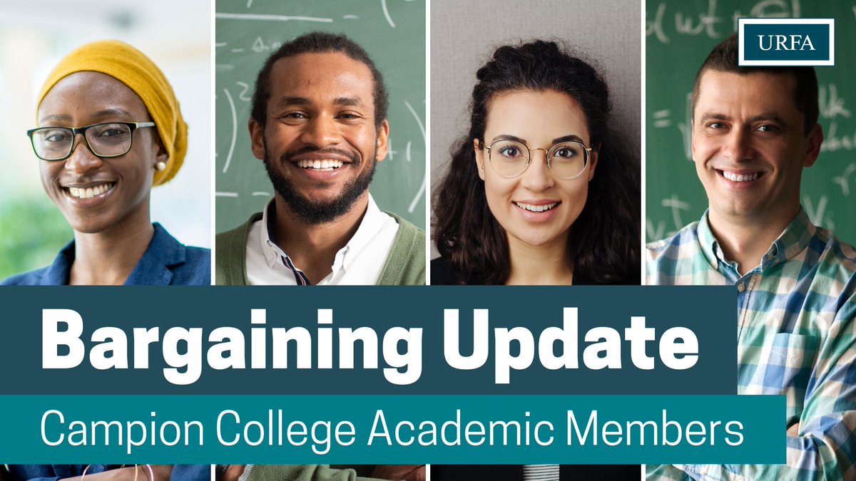 URFA is pleased to announce that the new Cam­pi­on Aca­d­e­m­ic Col­lec­tive Agree­ment has now been rat­i­fied!

See the highlights here: urfa.ca/news/ratified-… #canlab #cdnpse