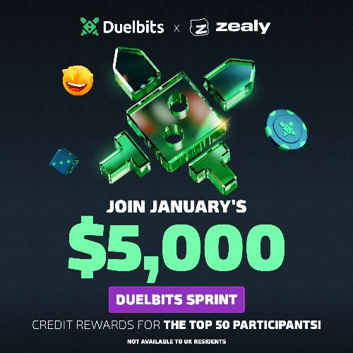 Victoridem2's tweet photo. 🚀 The Duelbits Sprint (2) is here!    

Join the Duelbits Sprint on Zealy and compete for your share of a $5,000 prize pool! 💰 

Don't miss out—join here: https://t.co/Vf2ewo5s0Y

#Duelbits #duelbitssprint https://t.co/nRGj9jzes0