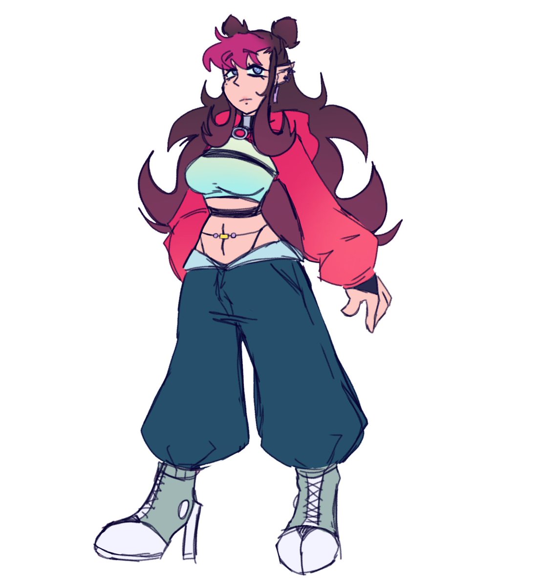 DummyDumbVoid's tweet photo. Rebecka (Becky), hija adoptiva de Jerarkian y Ann 🫴✨
Este es su diseño para el AU que estoy cocinando
#SupremosAntagonistas #FutureSA #FutureAU https://t.co/aCv0p7qfxF