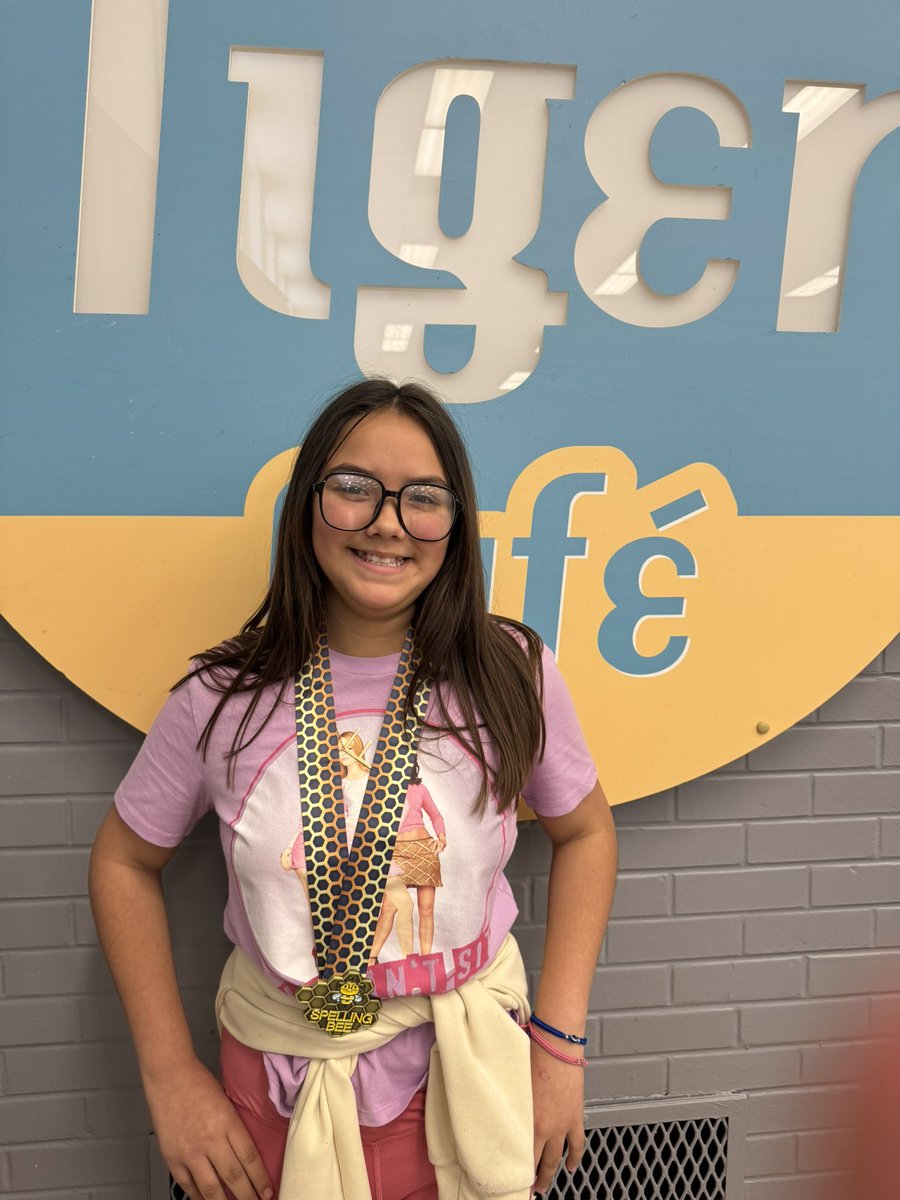 Mrs. Avery Bugg (@avery_bugg) on Twitter photo Congratulations to our 2025 Spelling Bee Champ! 🐝 Regionls here we come! ✨🐯 <a href="/DowlingTigers/">Dowling Elementary ECISD</a> #spellingbee Congratulations to our 2025 Spelling Bee Champ! 🐝 Regionls here we come! ✨🐯 <a href="/DowlingTigers/">Dowling Elementary ECISD</a> #spellingbee