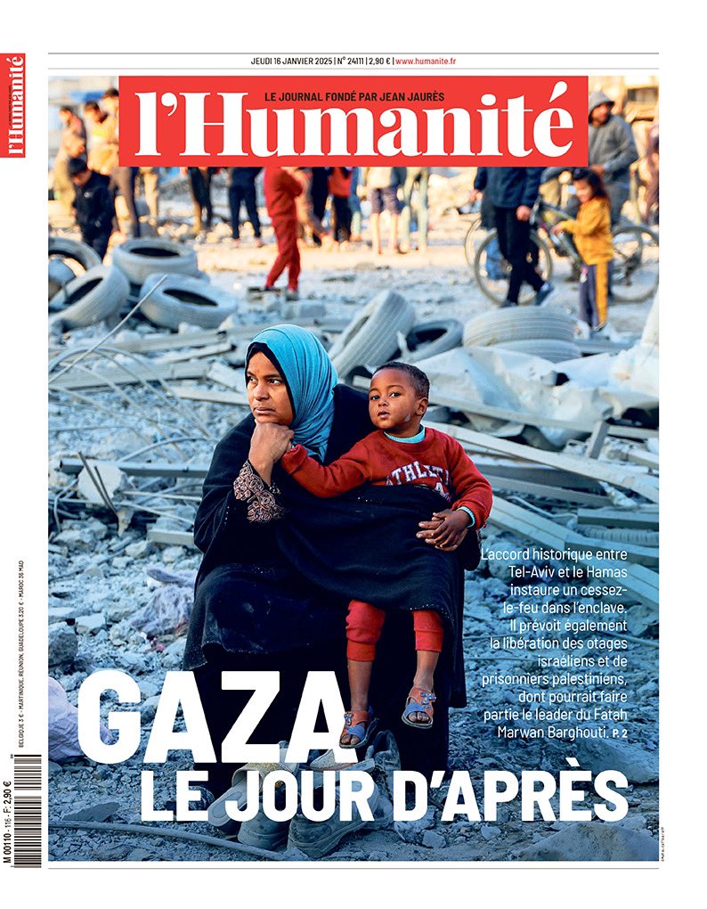 L’Humanité du 16 janvier : Gaza, le jour d’après 

📰 humanite.fr