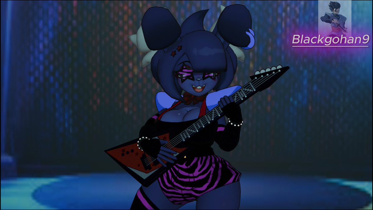 Angel4kL's tweet photo. Es hora del Rock ⚡️🐰
Modelo de Bonfie: @CryptiaCurves
(Nose quien creo a la glamrock y nose si tiene X, pero creditos a la persona que edito a la bonfie 👍)
Render echo por mi ;)
#FNAF #FNIA #3D #Blender #Fnia3d #FatalFireStudio #Glamrock #Bonfie #Render https://t.co/J7AKvKcbDe