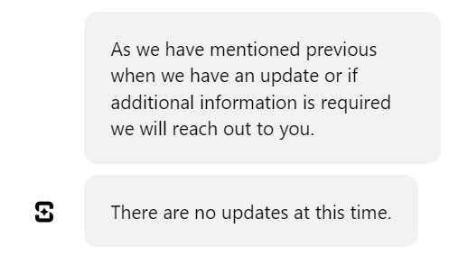 luisjlx's tweet image. já vão fazer 4 dias que eu tô esperando o saque da @shufflecom, a unica coisa que recebo no chat são essas mensagens prontas pedindo pra eu esperar, ja recebi as MESMAS por 3 ou 4 dias seguidos.

se tiver pensando em usar casa cripto, FUJA dessa ai, pelo amor de Deus.