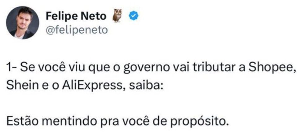 lucaspavanato's tweet image. ”O governo não vai taxar o PIX”