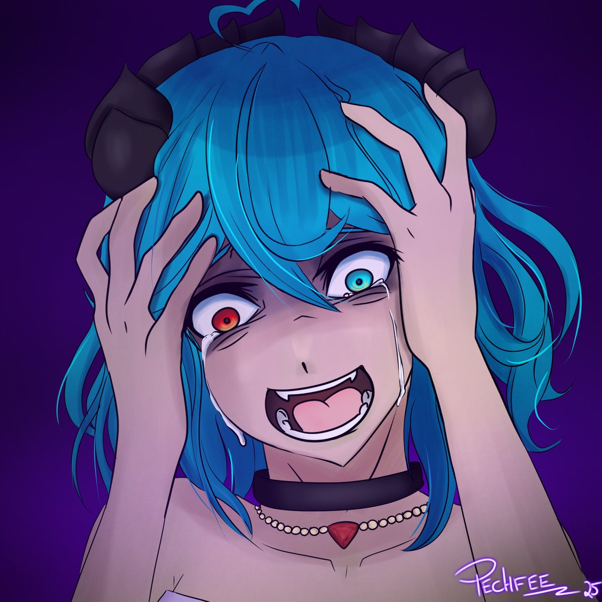 Geht mir grade nicht gut, also versuch ich in Zeichnen meine Gefühle auszudrücken... #art #illustration #artist