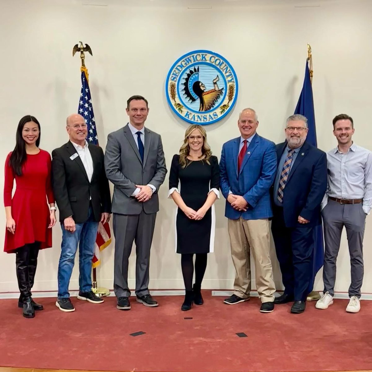 LilyWuKansas's tweet photo. Congrats to @SedgwickCounty Chairman Baty, Pro Tem Meitzner & new Commissioners Blubaugh and Wise; and new @WichitaUSD259 Board of Education President Albert and VP McCray-Miller.
➡️ https://t.co/ny1xiaxSb3
➡️ https://t.co/OAbU1Qxz9f
➡️ https://t.co/ptyeadqfvZ
#allforwichita https://t.co/5EEBTj3liy