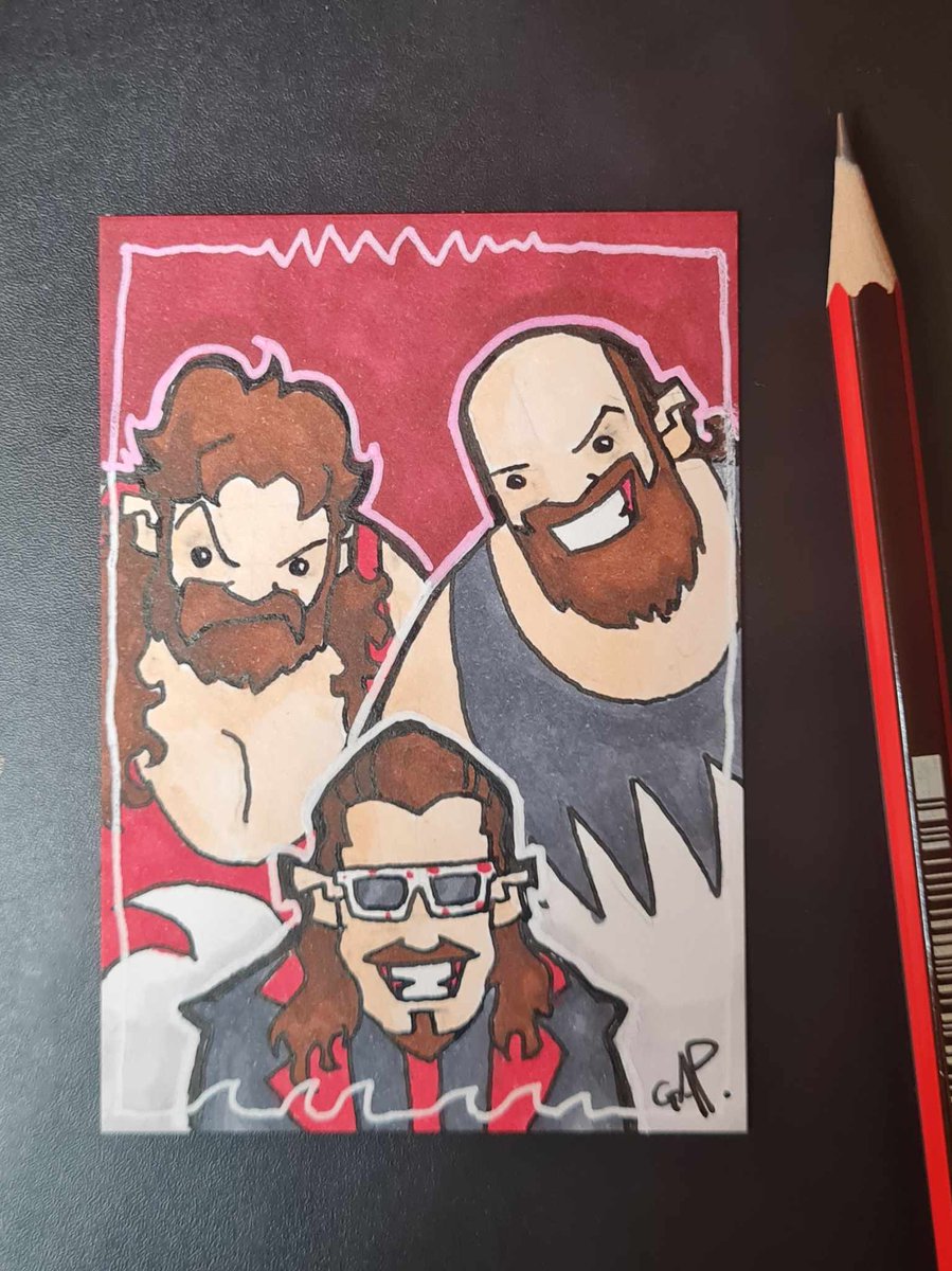 TheGrantPerkins's tweet image. New #Sketchcard.
#TheNaturalDisasters!
These guys are WAY overdue for a #wwehalloffame induction.
DM to purchase.
#Typhoon #earthquake #jimmyhart #mouthofthesouth #theshockmaster #WWF #Tugboat #Shark #naturaldisasters #wrestling #wrestlemania #art #timelapse #tagchamps
