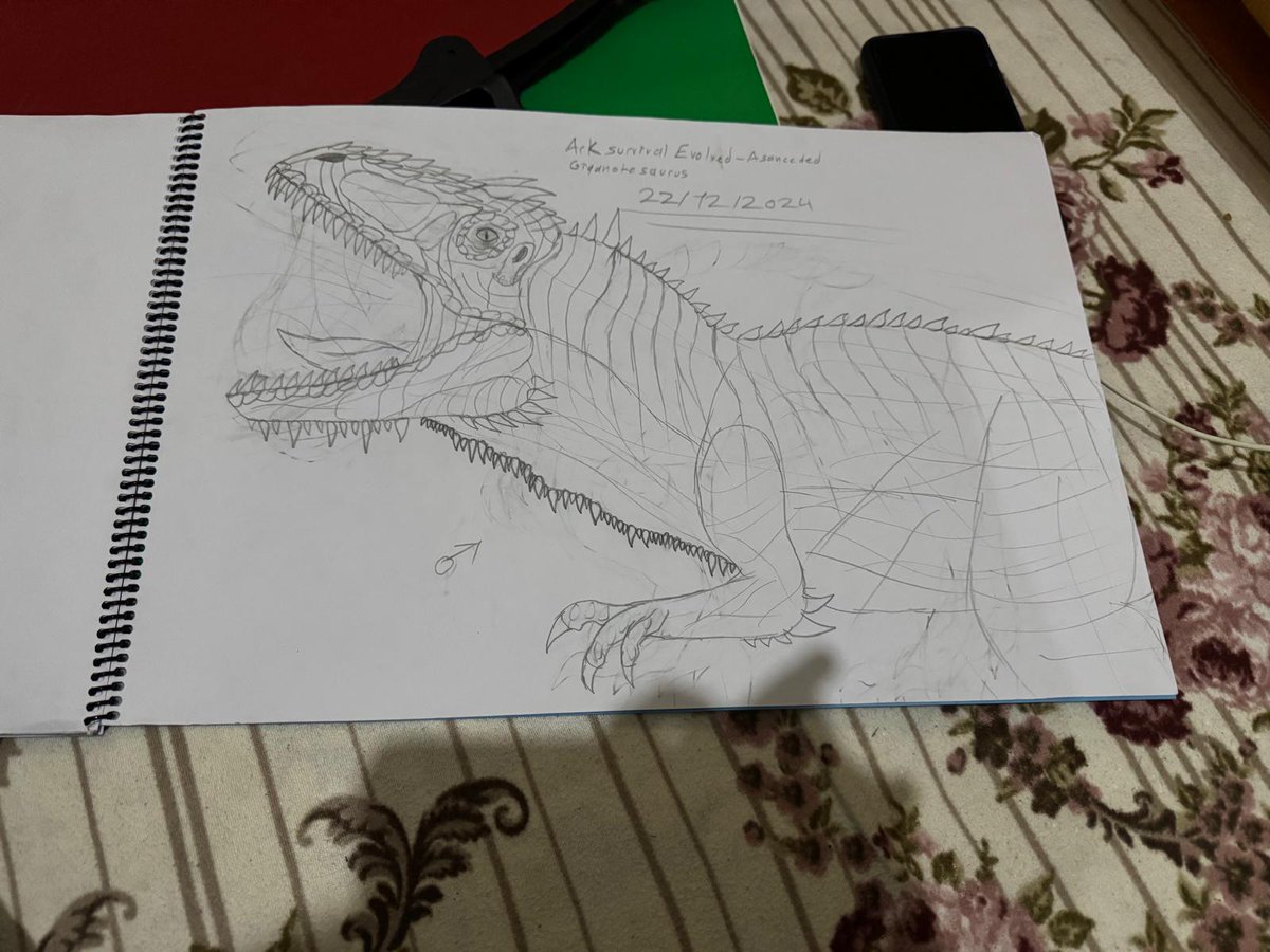 AlperenBaguc's tweet photo. Gigantosaurus drawing ark Survival asanceded-evolved  🦖🦖🦖 #arkart #arkplay https://t.co/K3iVtQI8Yt