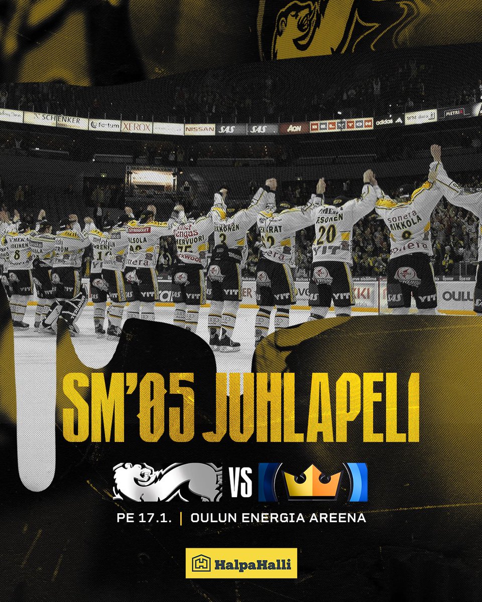 Perjantaina juhlistetaan vuoden 2005 mestaruutta! 💛🖤

Hallin ovet avataan poikkeuksellisesti jo kello 17:00. Kello 17:15 lähtien mestaruusjoukkueen pelaajat jakavat nimikirjoituksia tekojääkentän puoleisella käytävällä.