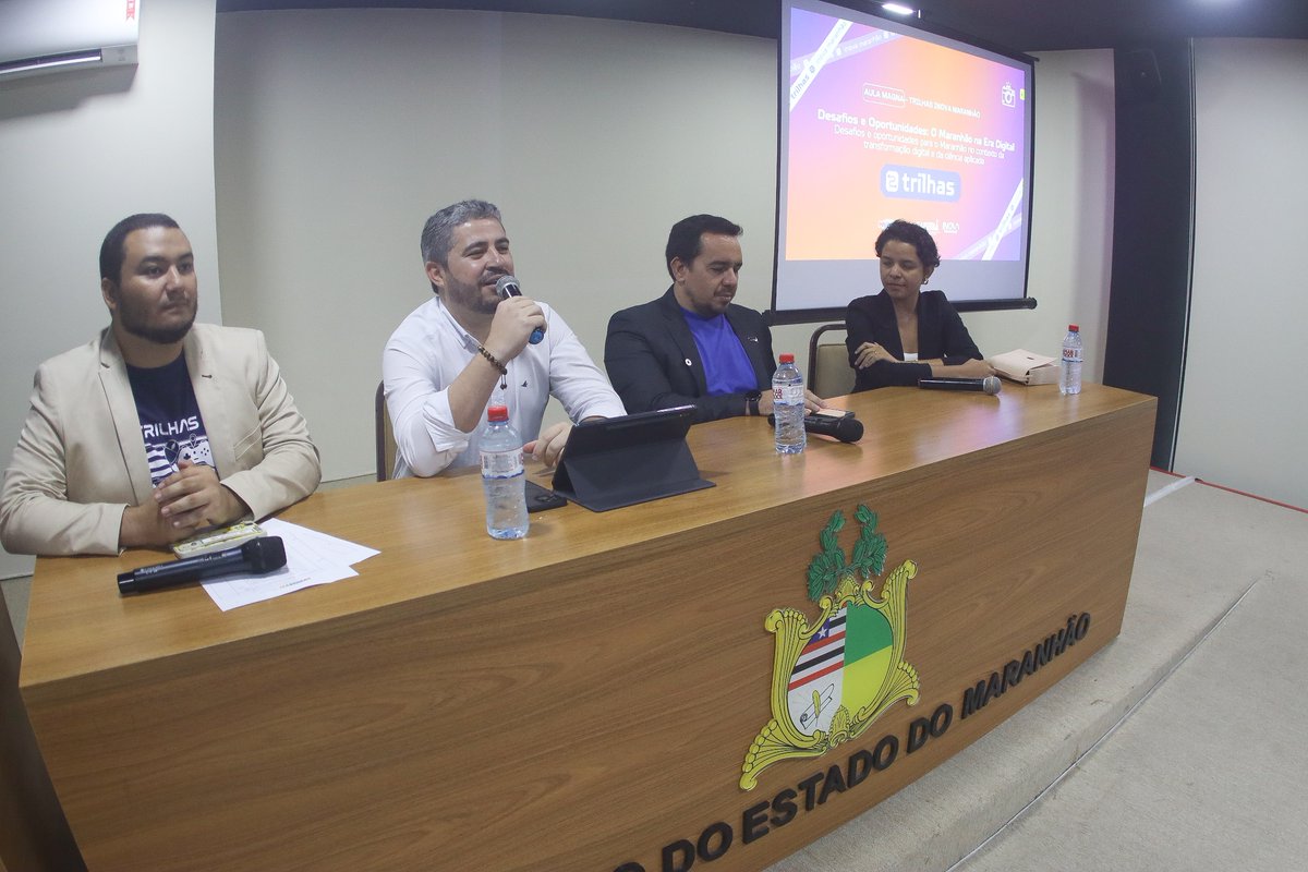 GovernoMA's tweet image. 👩🏽‍💻 Segunda etapa do Programa Trilhas Inova 2B.
 
🫱🏻‍🫲🏾 Uma realização do #GovMA, por meio da Secti e Fapema. 

👉 A iniciativa capacita jovens para o mercado de trabalho, fomentando o empreendedorismo e a inovação no estado.

#InovaçãoMA