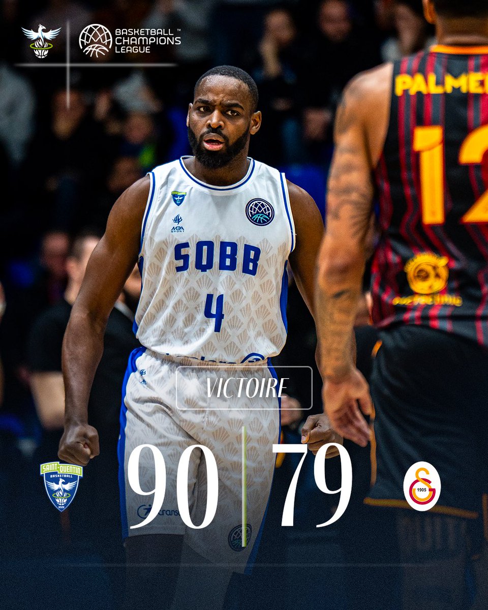 𝗩𝗜𝗖𝗧𝗢𝗜𝗜𝗜𝗜𝗥𝗘 ! 💙🇪🇺

Le Saint-Quentin Basket-Ball n’a pas dit son dernier mot et décroche une belle à Galatasaray mardi prochain ! 

Rendez-vous à Pierre Ratte samedi, pour la troisième fois cette semaine avec la réception de Chalon à 18h00.

#Ensemble