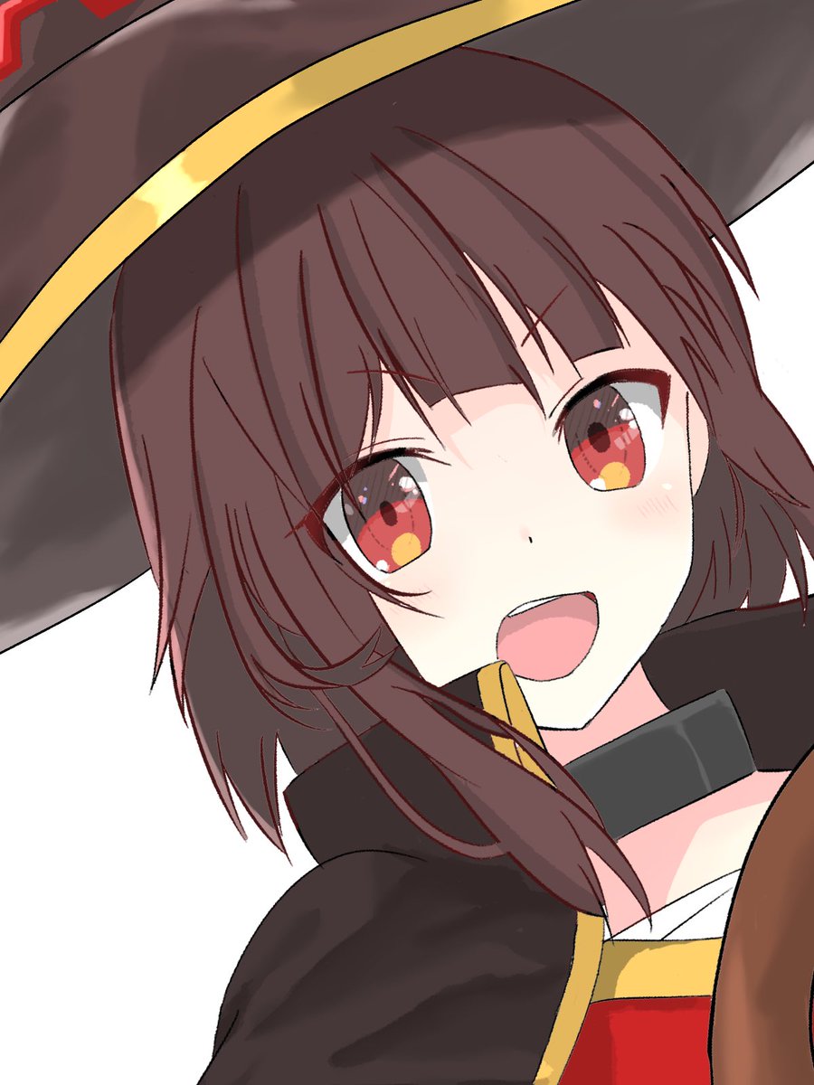 イラスト練習！めぐみん最高！
#絵描きさんフォロバ100 #絵描きさんと繋がりたい #このすば #めぐみん