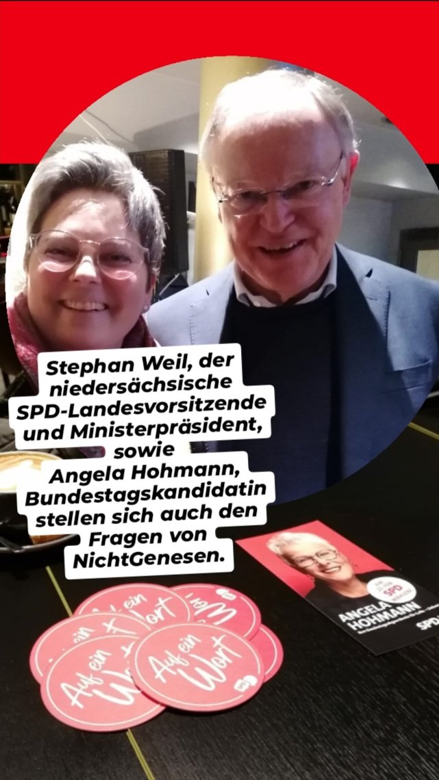 NichtGenesen's tweet image. #Wahlkampf 
Wir konfrontieren Kandidaten mit den Themen #LongCovid #PostCovid #MECFS #PostVac 
Und ihr könnt das auch, sucht euch die Termine und Wahlkampftouren der Kandidaten und konfrontiert sie mit unseren Themen. Wieder und wieder und immer wieder! #Handlungsbedarf