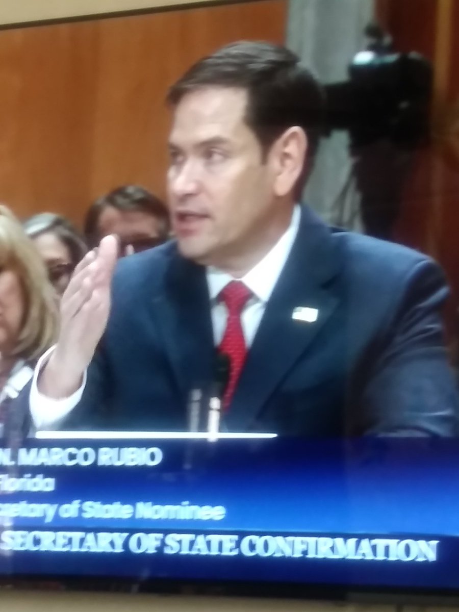 Listening in to 5 min of thee Marco Rubio confirmation hearing it sounds the idea of minding our own business and focussing on America first was all a fairy tale