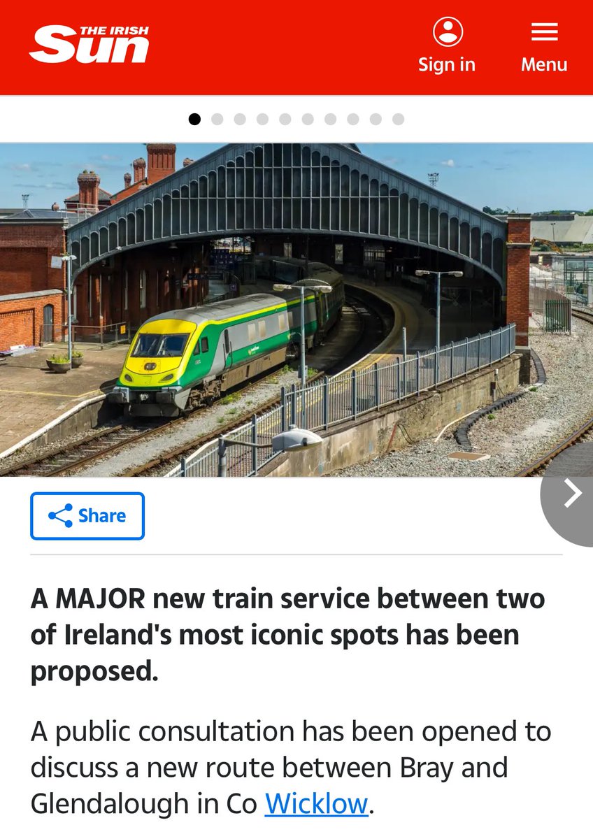 Steven Matthews (@stevensgreen1) on Twitter photo I did quite a bit on public transport improvements for #Wicklow but I didn’t get a railway built from Bray to Glendalough!
This is actually for a new Connecting Ireland bus route incl Roundwood, Laragh, Annamoe - consultation now open
<a href="/IrishSunOnline/">The Irish Sun</a>
nationaltransport.ie/news/nta-opens… I did quite a bit on public transport improvements for #Wicklow but I didn’t get a railway built from Bray to Glendalough!
This is actually for a new Connecting Ireland bus route incl Roundwood, Laragh, Annamoe - consultation now open
<a href="/IrishSunOnline/">The Irish Sun</a>
nationaltransport.ie/news/nta-opens…