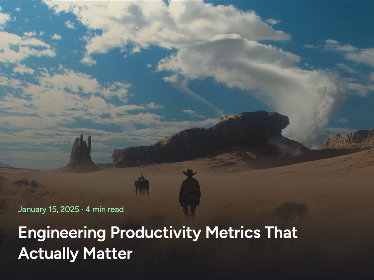 Commit counts ≠ Productivity
Lines of code ≠ Value

Real metrics measure:
✅ Customer value delivery
✅ Team collaboration
✅ System quality

Context is everything. Measure what matters, not what's easy.