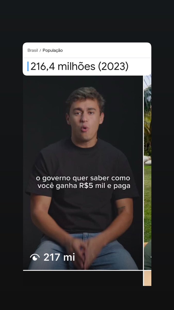 tatianecost22's tweet photo. O vídeo do Nikolas já ultrapassou o número da população brasileira. https://t.co/2lgeR6UerP