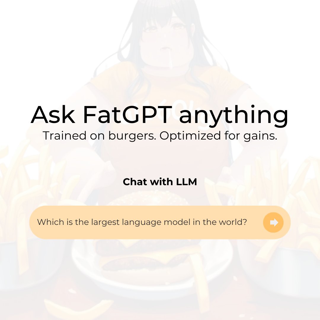 Large Language Model 🍔🍟 tweet media